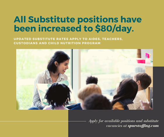 80 Dollars a day for substitute pay